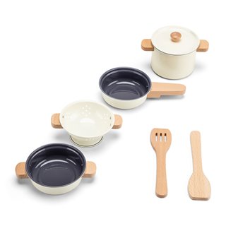 Metal pan set - off white